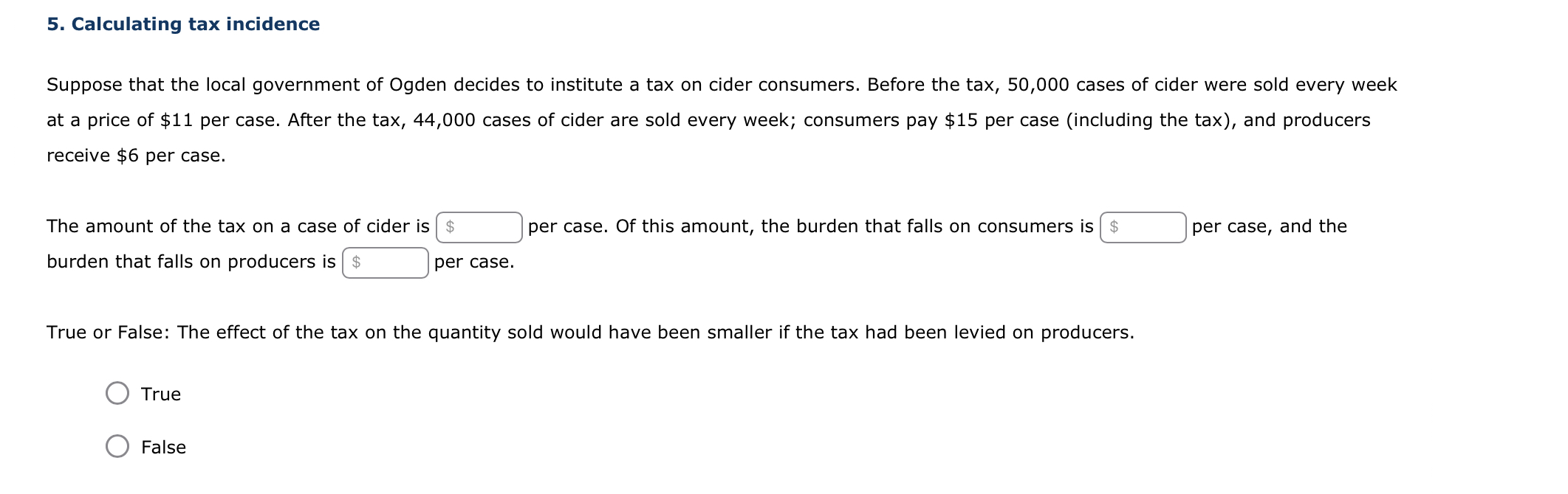 Solved Suppose that the local government of Ogden decides to