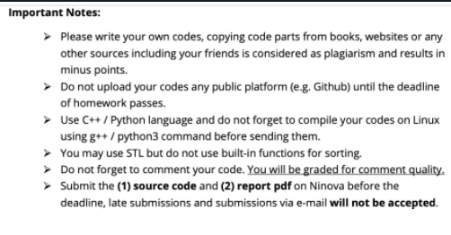 Solved Important Notes: Please write your own codes, | Chegg.com