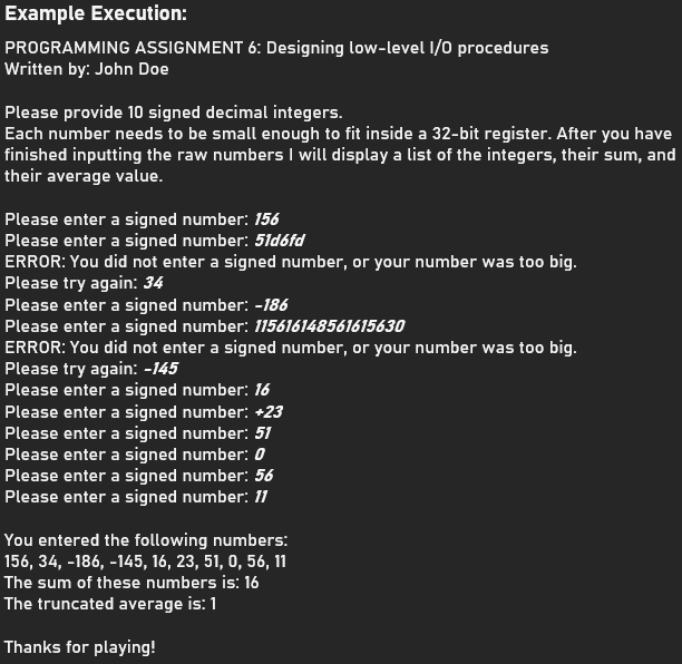 Solved MASM Assembly Program Description: Implement And Test | Chegg.com