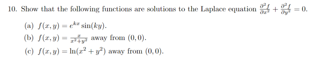 Solved 10. Show that the following functions are solutions | Chegg.com