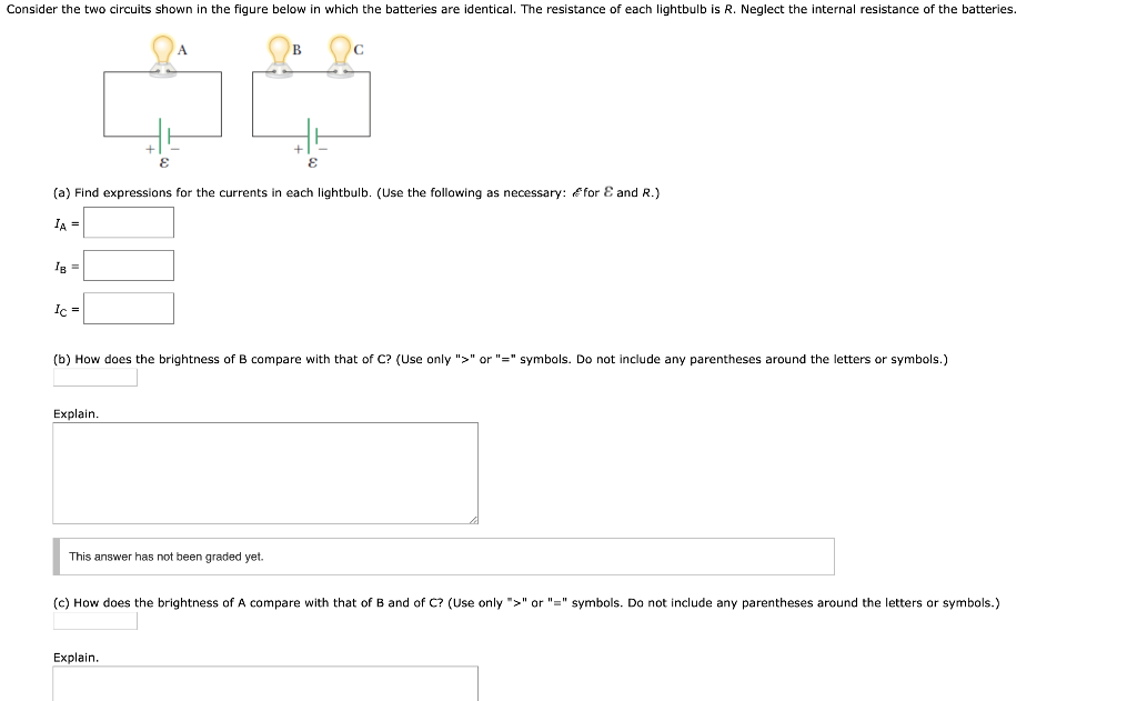 Solved Consider the two circuits shown in the figure below | Chegg.com