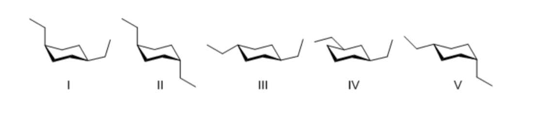 Solved Choose the lowest energy conformation for the | Chegg.com