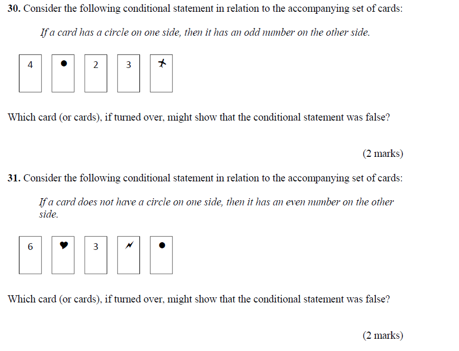 Solved 30. Consider the following conditional statement in | Chegg.com