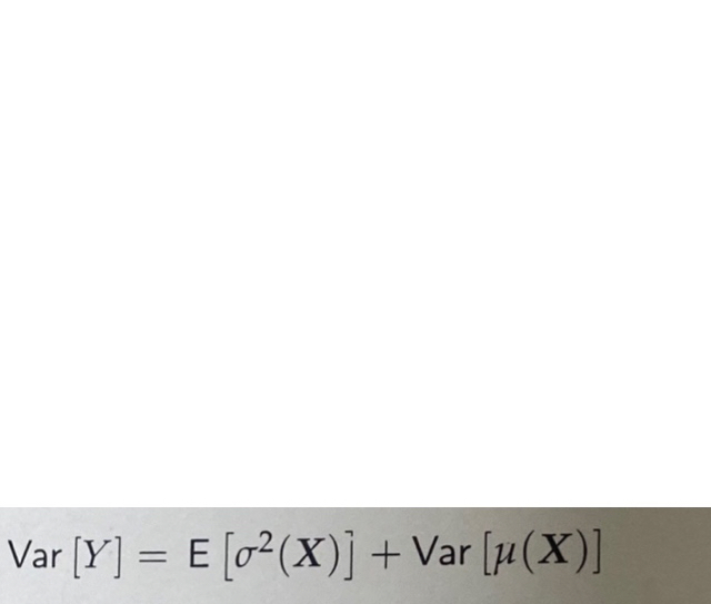 Solved Var [Y] = E [02(X)] + Var [u(X)] | Chegg.com