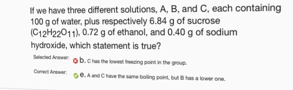 Solved If We Have Three Different Solutions, A, B, And C, | Chegg.com