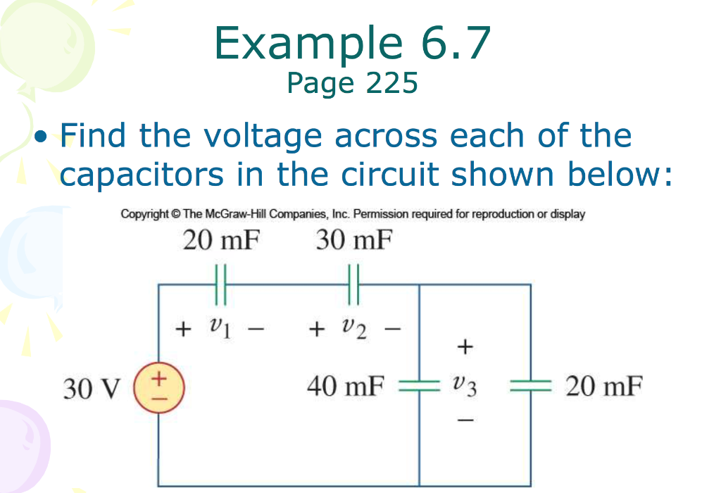 Solved Example 6 7 Page 225 Find The Voltage Across Eac Chegg Com