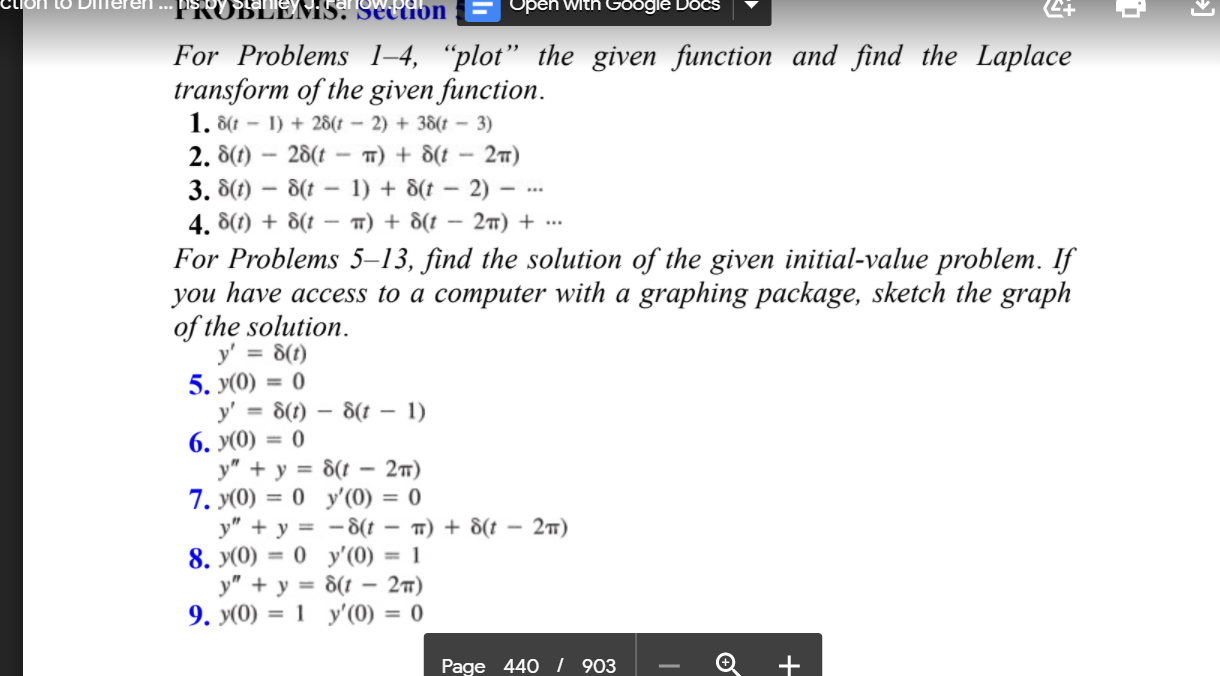 Solved PROBLEMi5. Section 4+ For Problems 1-4, “plot” The | Chegg.com