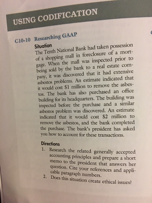 Solved the tenth national bank had taken possession of a chegg