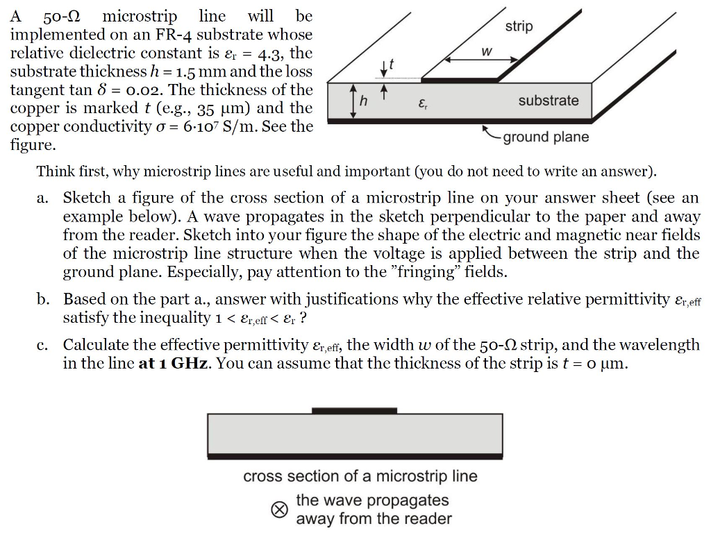 A 502 microstrip line will be implemented on an FR4