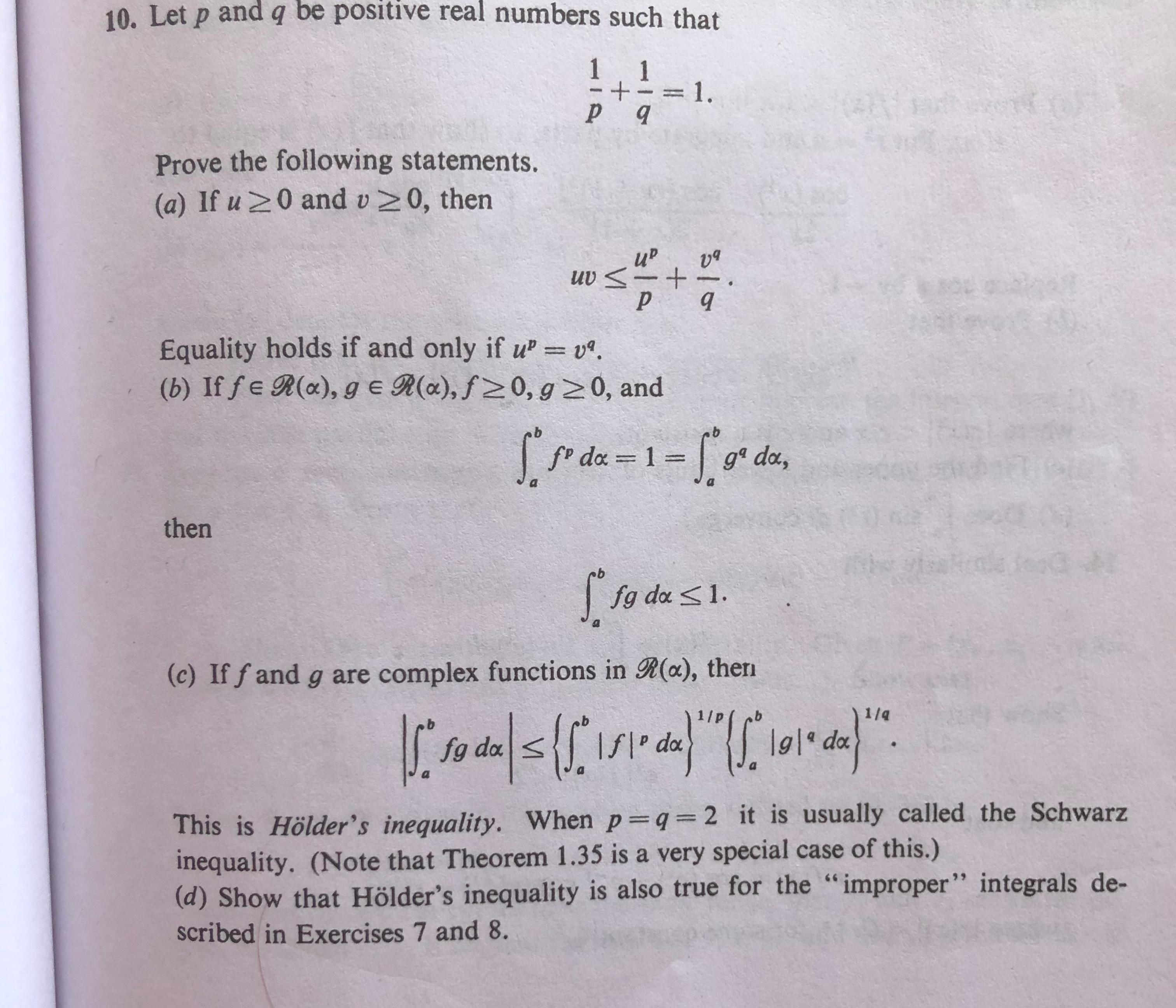 Solved 10 Let P And Q Be Positive Real Numbers Such That Chegg Com