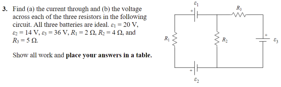 Solved 3. Find (a) The Current Through And (b) The Voltage | Chegg.com