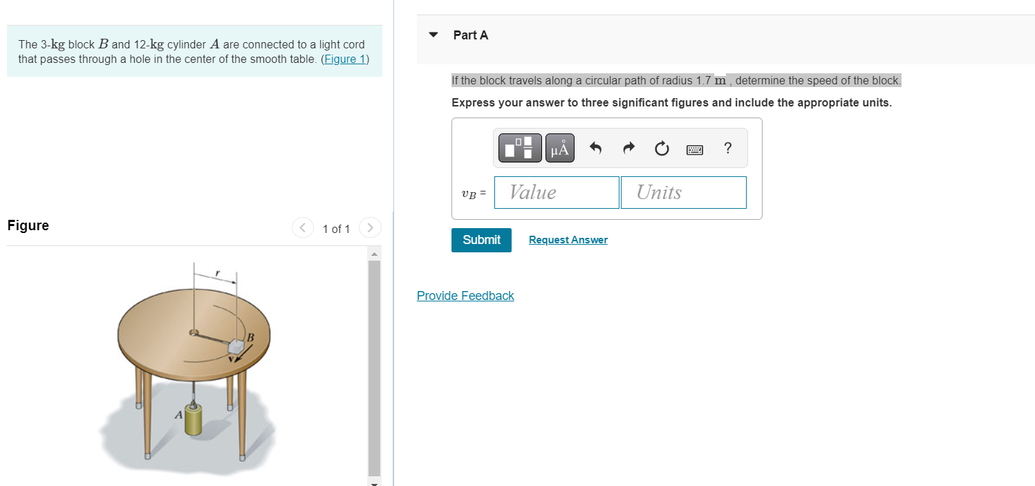Solved The 3-kg Block B And 12-kg Cylinder A Are Connected | Chegg.com