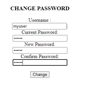 Solved Php Mysql Form Change Password Html Change Passw Chegg Com