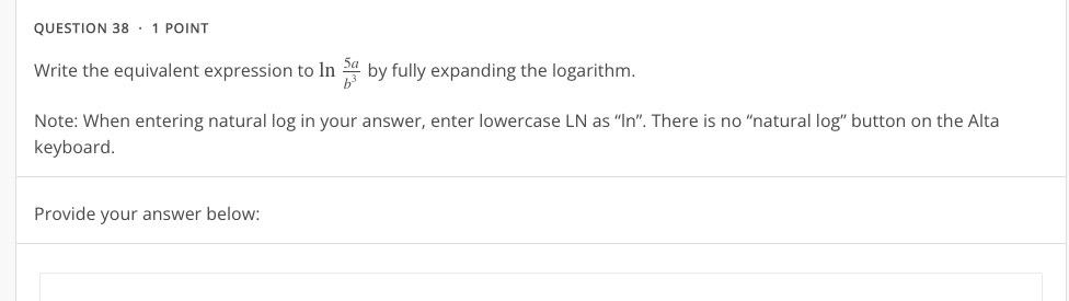 Solved QUESTION 38 1 POINT Write the equivalent expression | Chegg.com