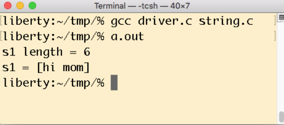 Solved 1 Overview Define your own string data type as | Chegg.com