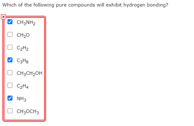 Solved Which of the following pure compounds will exhibit Chegg