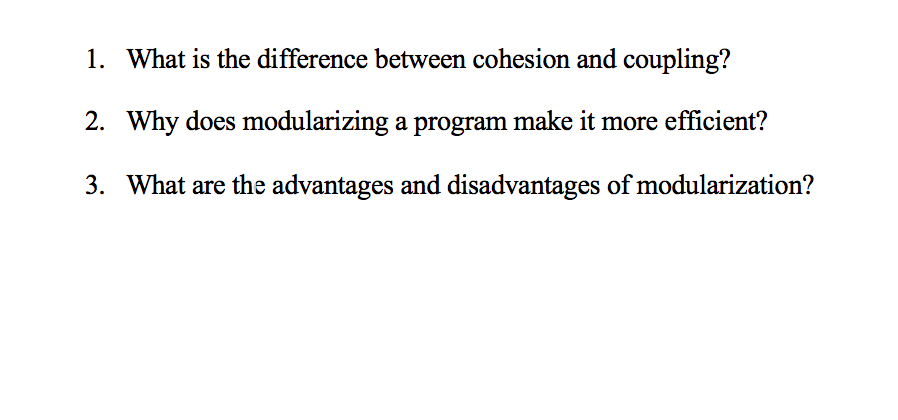 Solved 1. What is the difference between cohesion and | Chegg.com