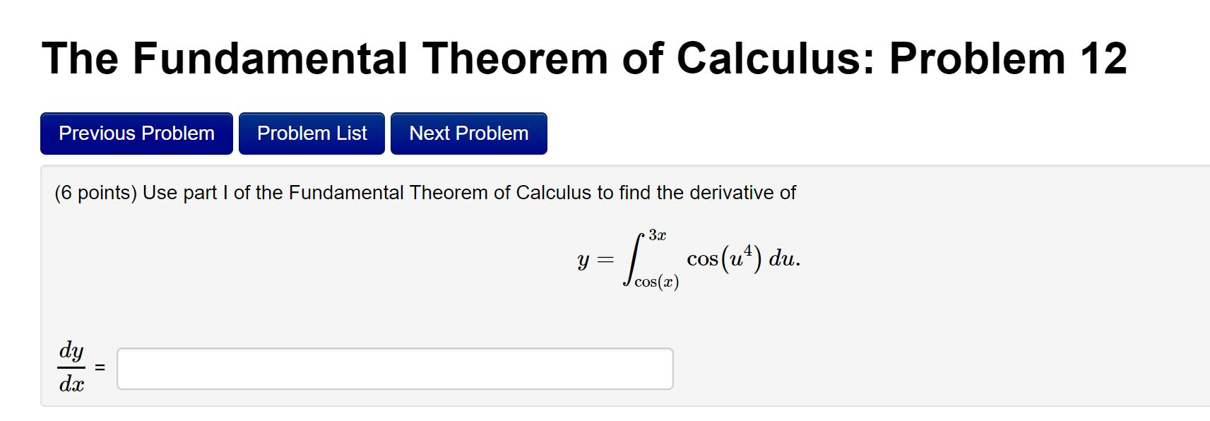 First fundamental theorem of calc picture
