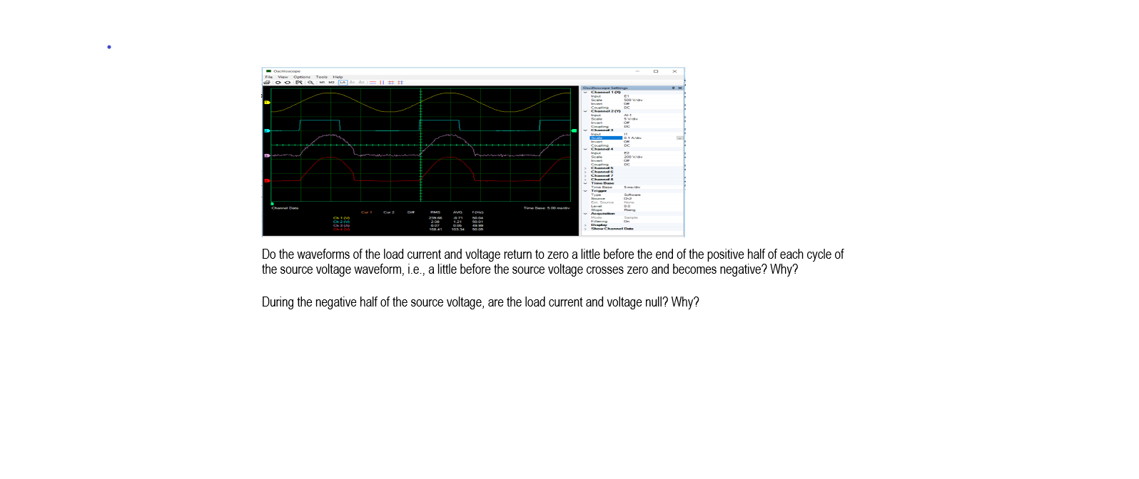 Solved SOORLAAItt Do the waveforms of the load current and | Chegg.com