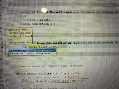 Solved private void PriatnMouseClicked | Chegg.com
