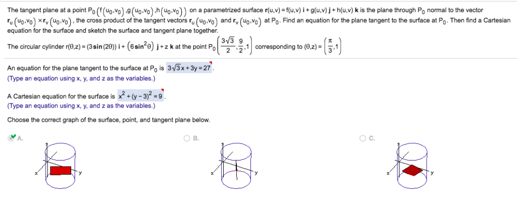 The Tangent Plane At A Point Po F Uo Vo 9 Uo Vo Chegg Com