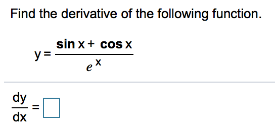 Solved from what I know this is a quotient rule situation | Chegg.com