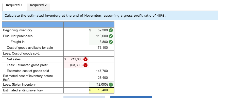 required-1required-2calculate-the-estimated-inventory-at-the-end-of-november-assuming-a-gross