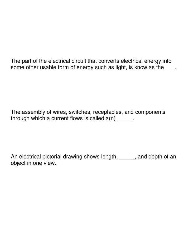 Solved The part of the electrical circuit that converts
