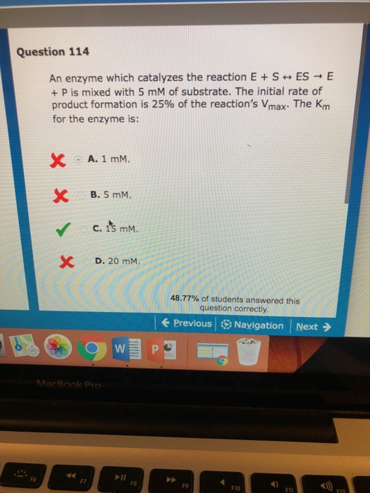 Solved Question 114 An enzyme which catalyzes the reaction E | Chegg.com