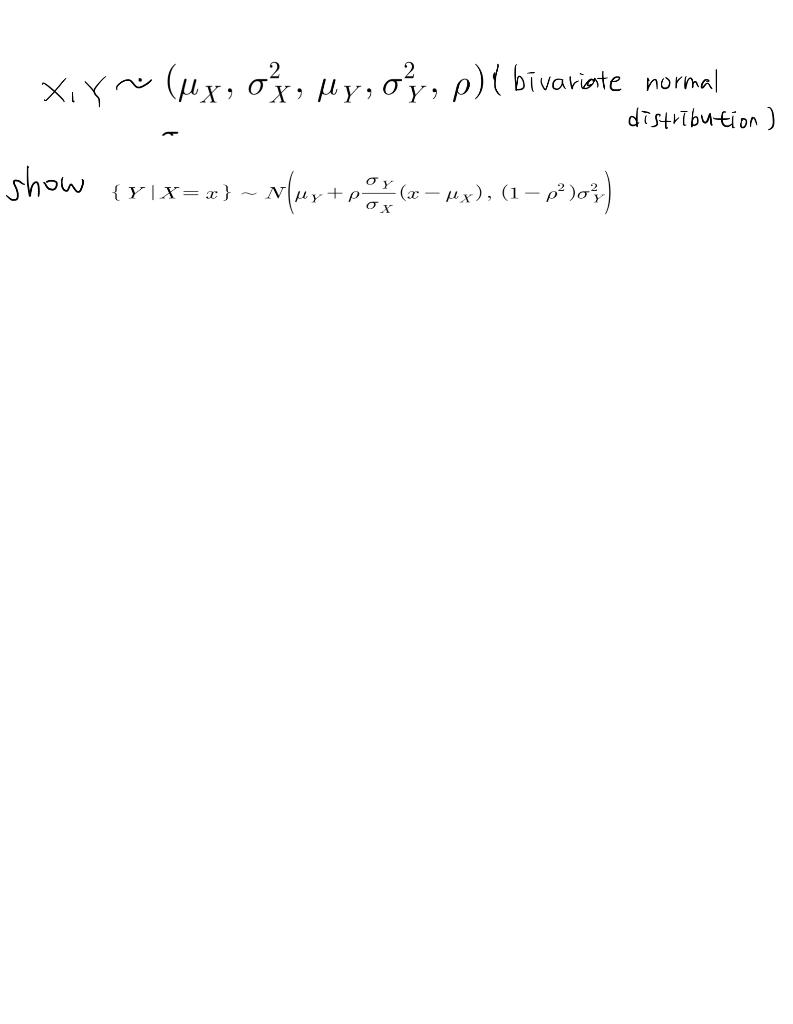 Solved X1Y∼(μX,σX2,μY,σY2,ρ)( bivariate normal distritbution | Chegg.com