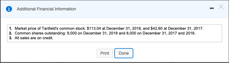 Solved Requirements 1. Compute the following ratios for 2018 | Chegg.com