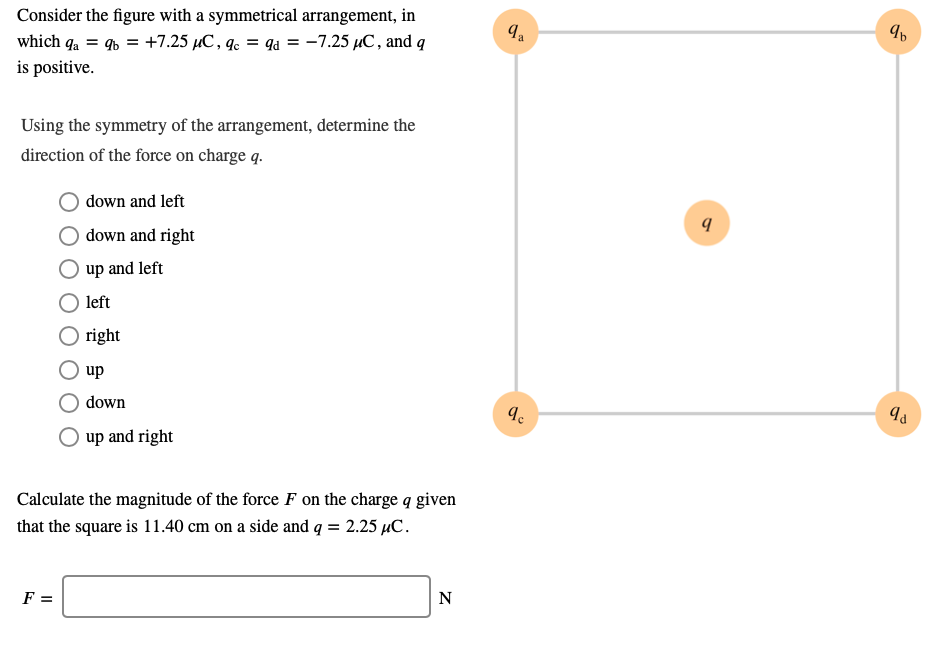 Solved Consider the figure with a symmetrical arrangement, | Chegg.com