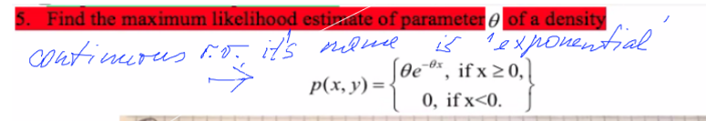 Solved Find the maximum likelihood estimate of parameter 6 | Chegg.com