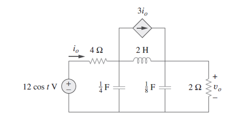 Solved Applying Thevenin's theorem, find in the circuit v0 | Chegg.com