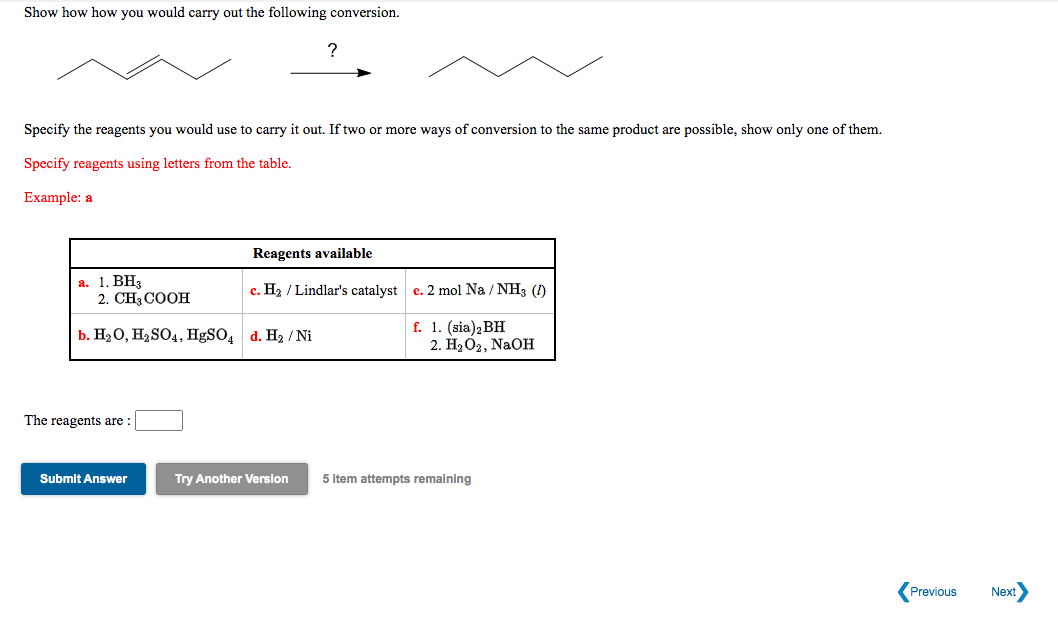 Solved Show how how you would carry out the following | Chegg.com