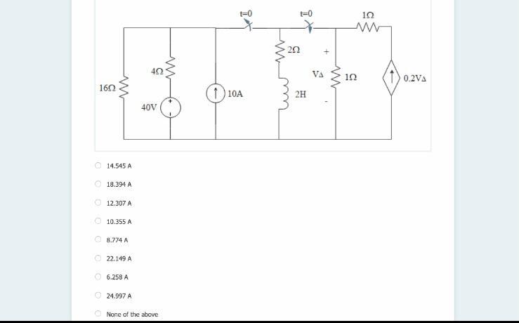 Solved Use the circuit below to answer the questions (1 to | Chegg.com