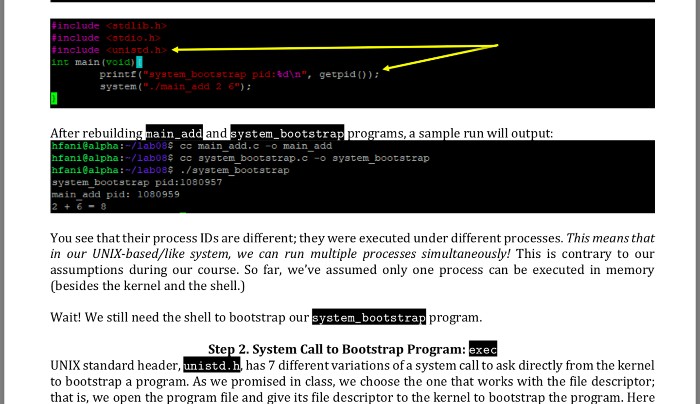 Lab08 Week 08 Bootstrap a Program File Nov. 10, 2021, | Chegg.com