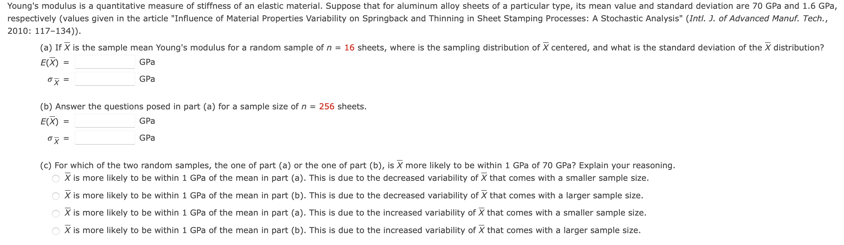 Solved Young's modulus is a quantitative measure of | Chegg.com
