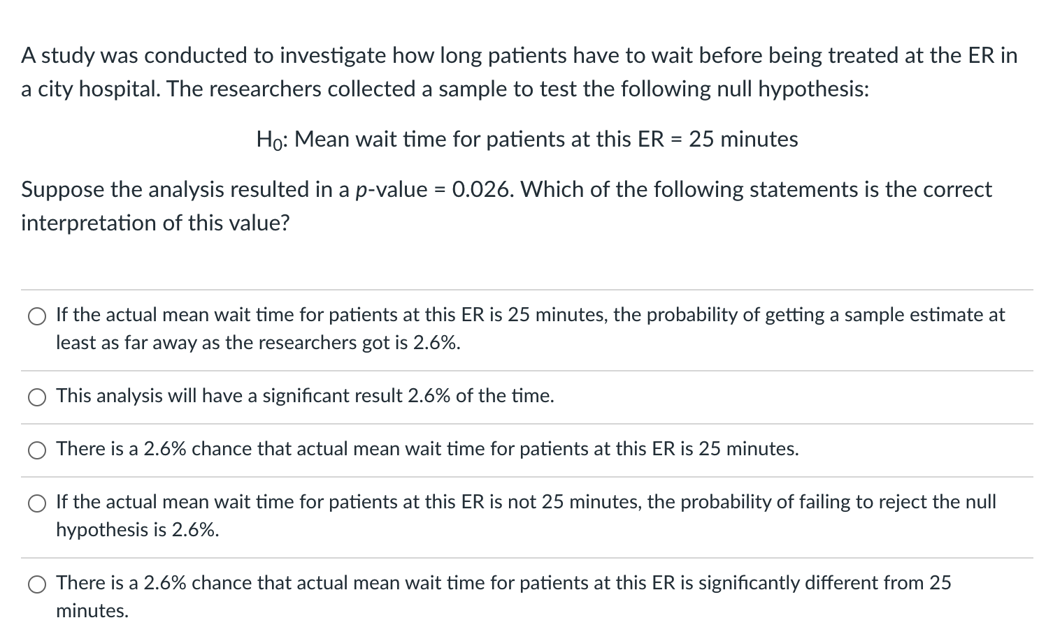 Solved A study was conducted to investigate how long | Chegg.com