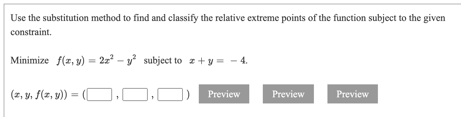 Solved Use the substitution method to find and classify the | Chegg.com