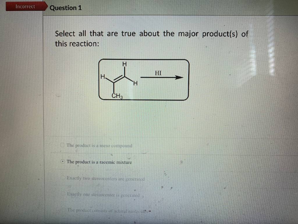 Solved Incorrect Question 3 Select all that are true about | Chegg.com