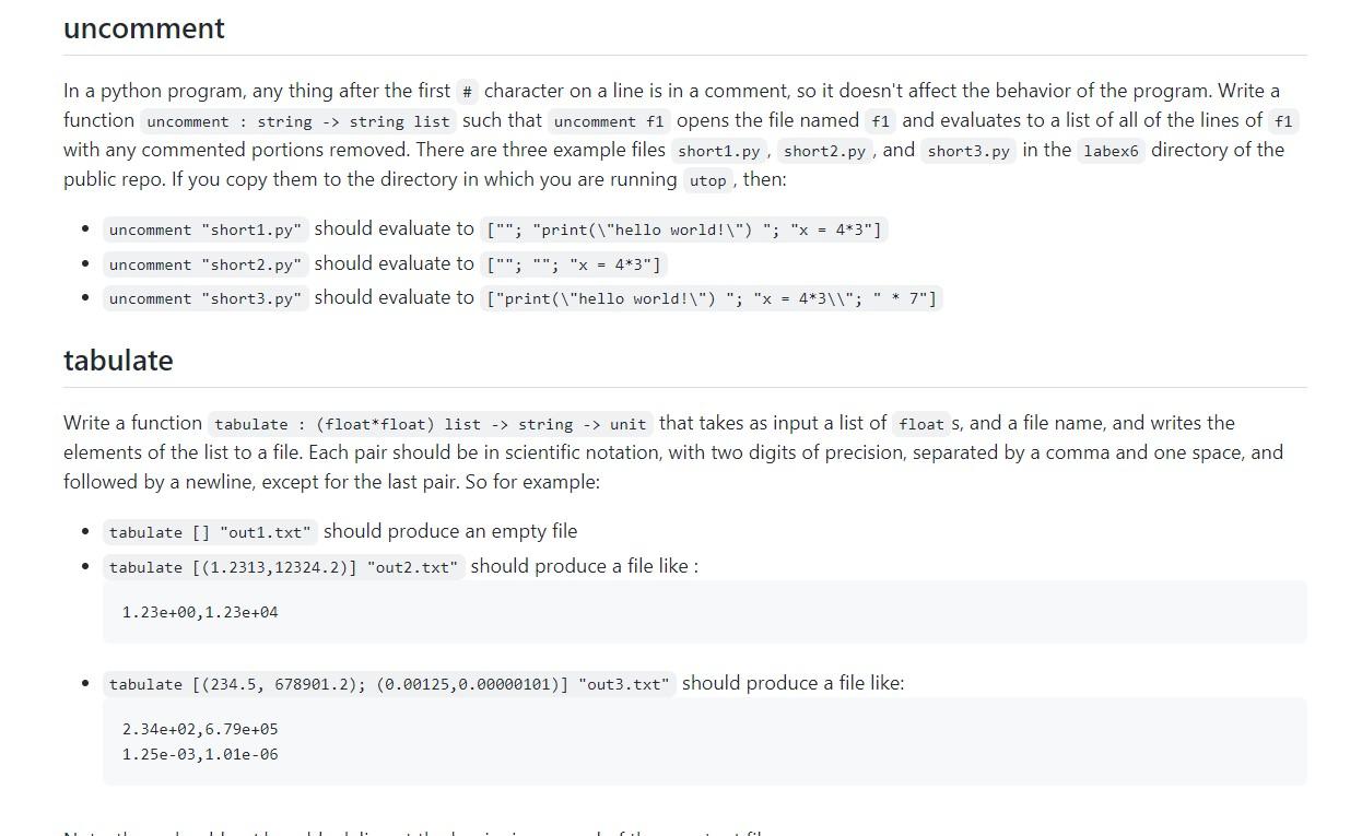 Solved uncomment In a python program, any thing after the | Chegg.com