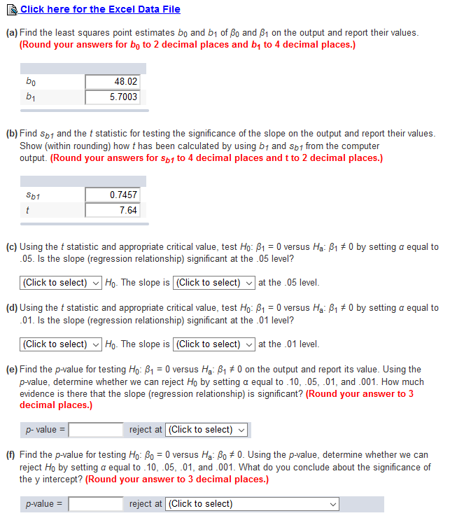 Solved A real estate agency collects data concerning y = the