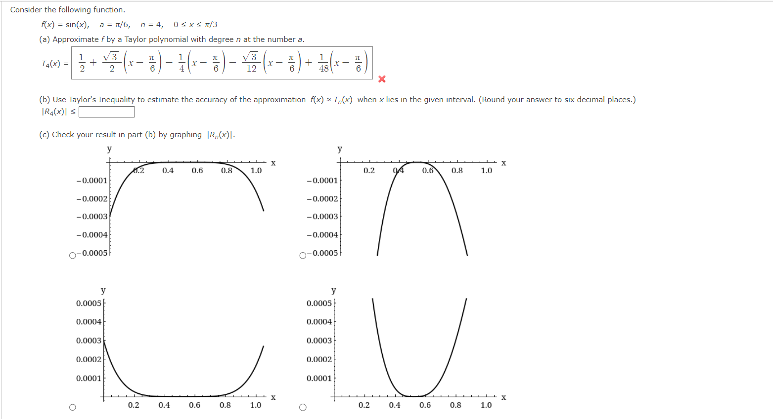 Solved Consider The Following Function F X Sin X A