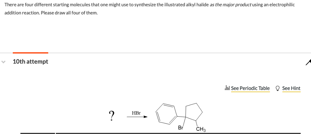 Solved There are four different starting molecules that one | Chegg.com