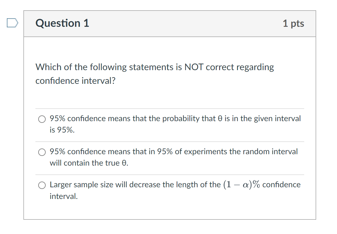 Solved Which of the following statements is NOT correct | Chegg.com