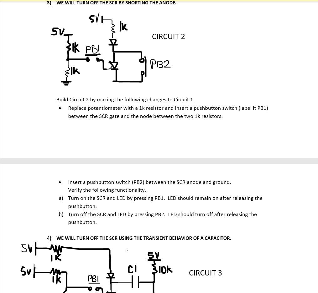 Solved Silicon Controlled Rectifiers (SCR) PURPOSE To