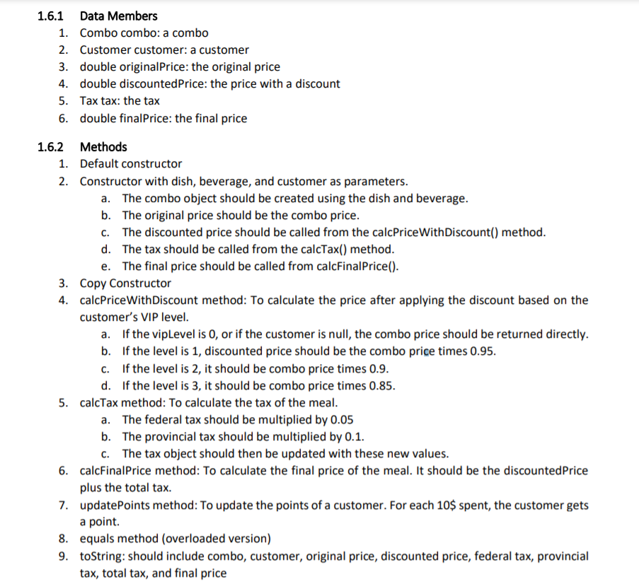 Solved (Final Project) Help me code in Java Programming | Chegg.com