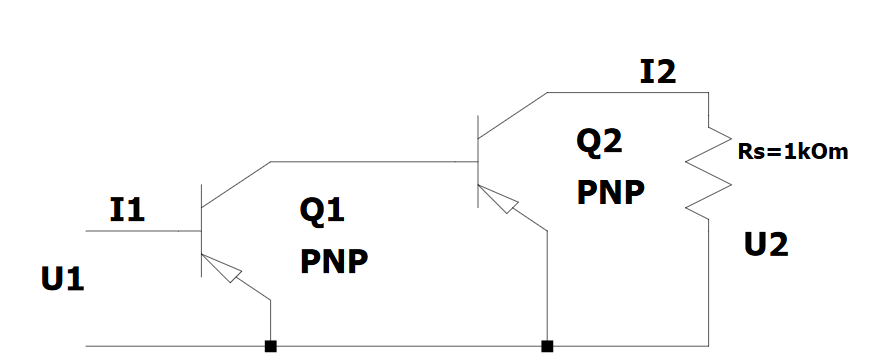 Solved Two identical transistors are connected one after the | Chegg.com