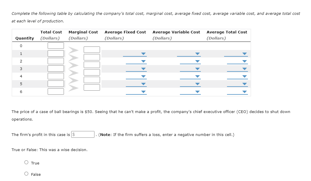 Solved Ball Bearings, Inc., faces costs of production as